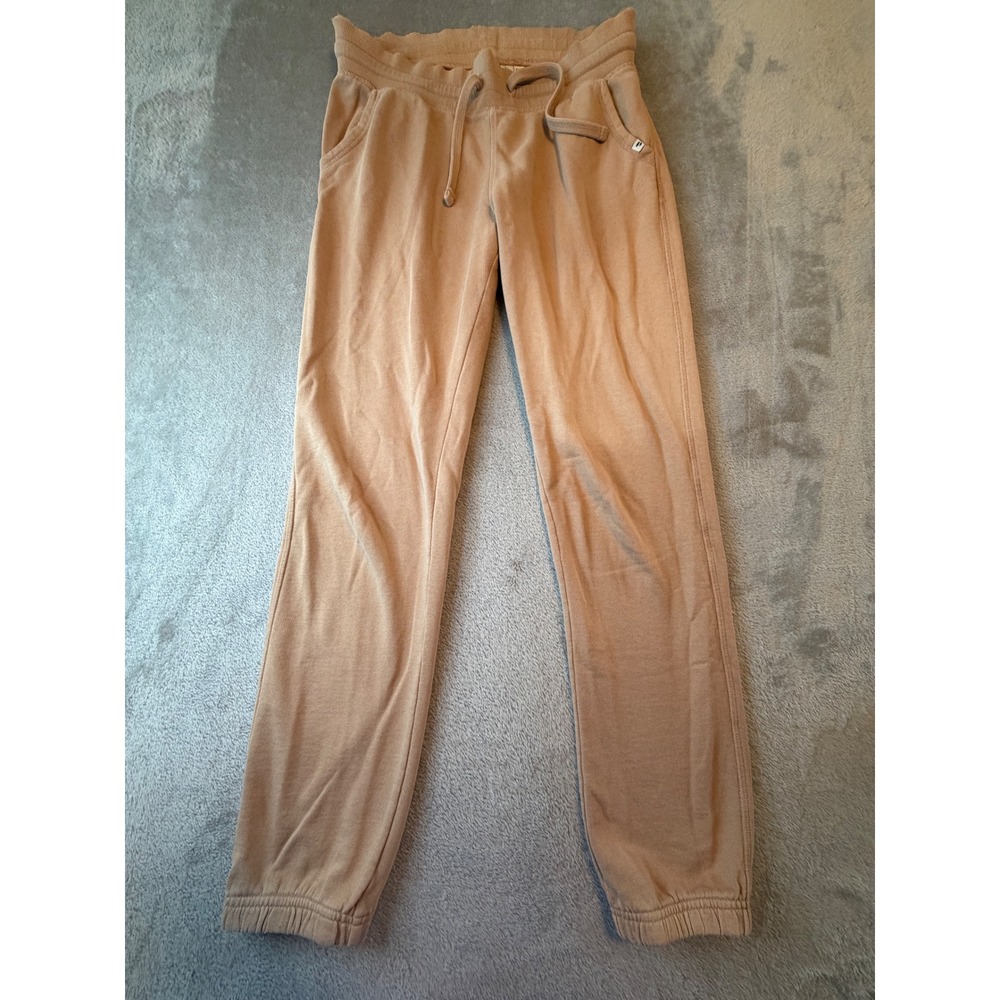 Pact Sweatpants Womens Size S Tan Organic Cotton Drawstring Joggers